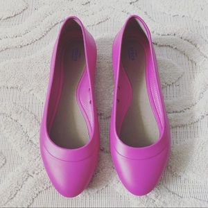 CROCS Vibrant Violet Lina Flats sz: 11